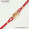 75548 Xuping Vente chaude populaire Femmes plaqué or conception originale corde rouge Forme d&#39;étoile Bracelet